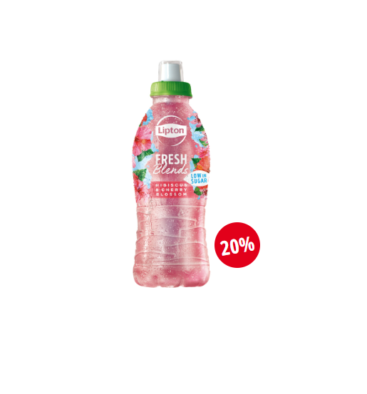 Lipton Ice Tea Fresh Blends Hibiscus & Cherry Blossom , 70 cl, 6 Stück