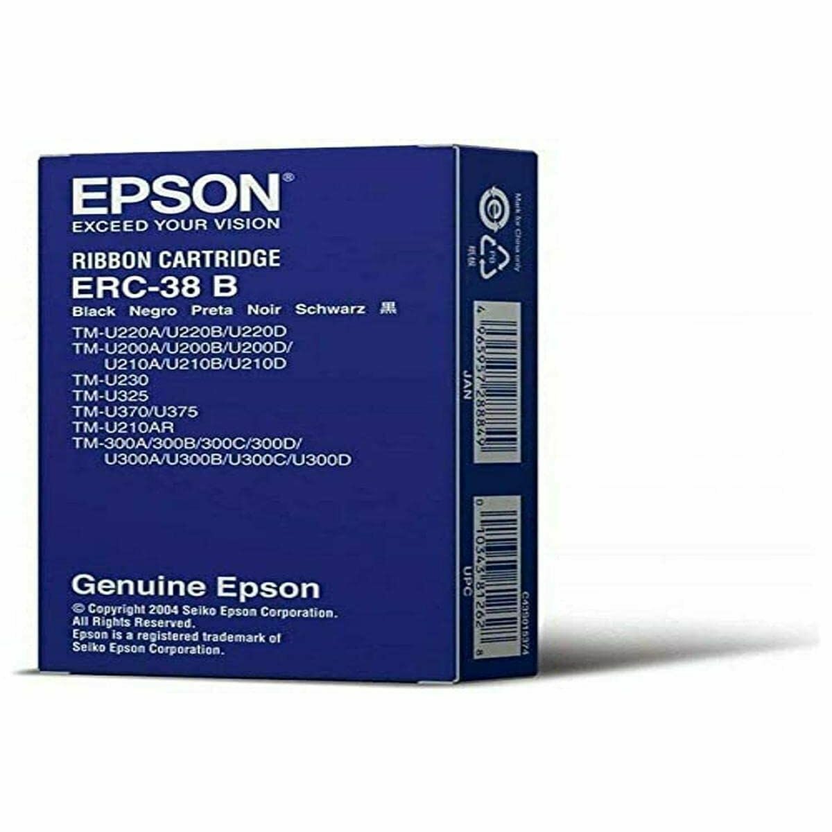 Original Punkt-Matrix-Band Epson ERC-38 Schwarz