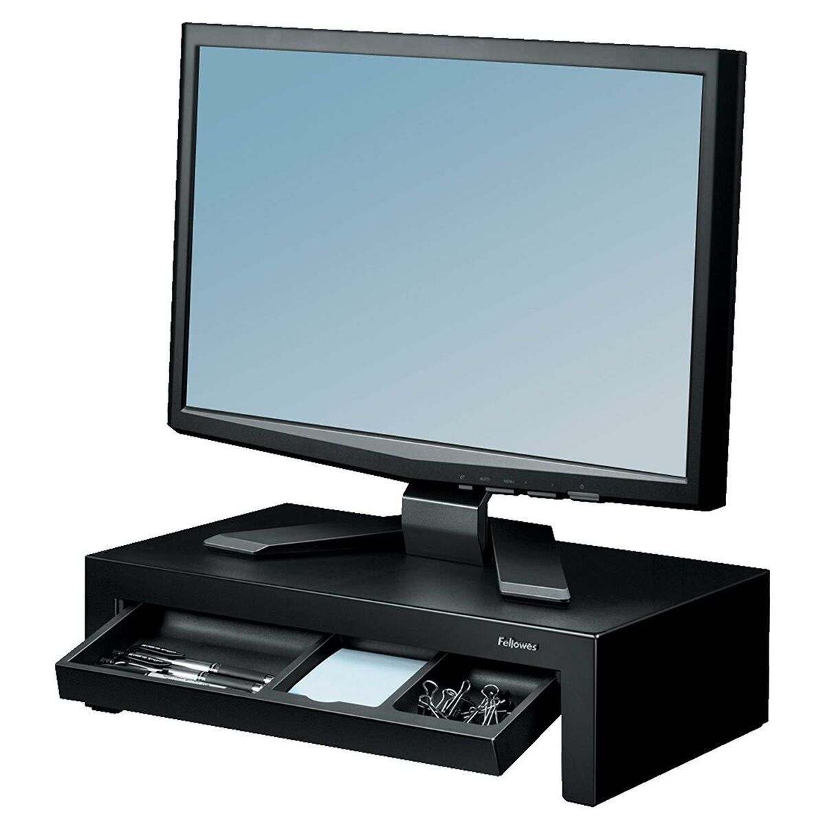 Bildschirm-Träger für den Tisch Fellowes Designer Suites Schwarz 11,1 x 40,6 x 23,8 cm
