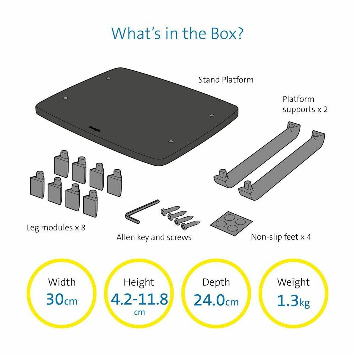 Bildschirm-Träger für den Tisch Kensington SmartFit® Monitor Stand — Black