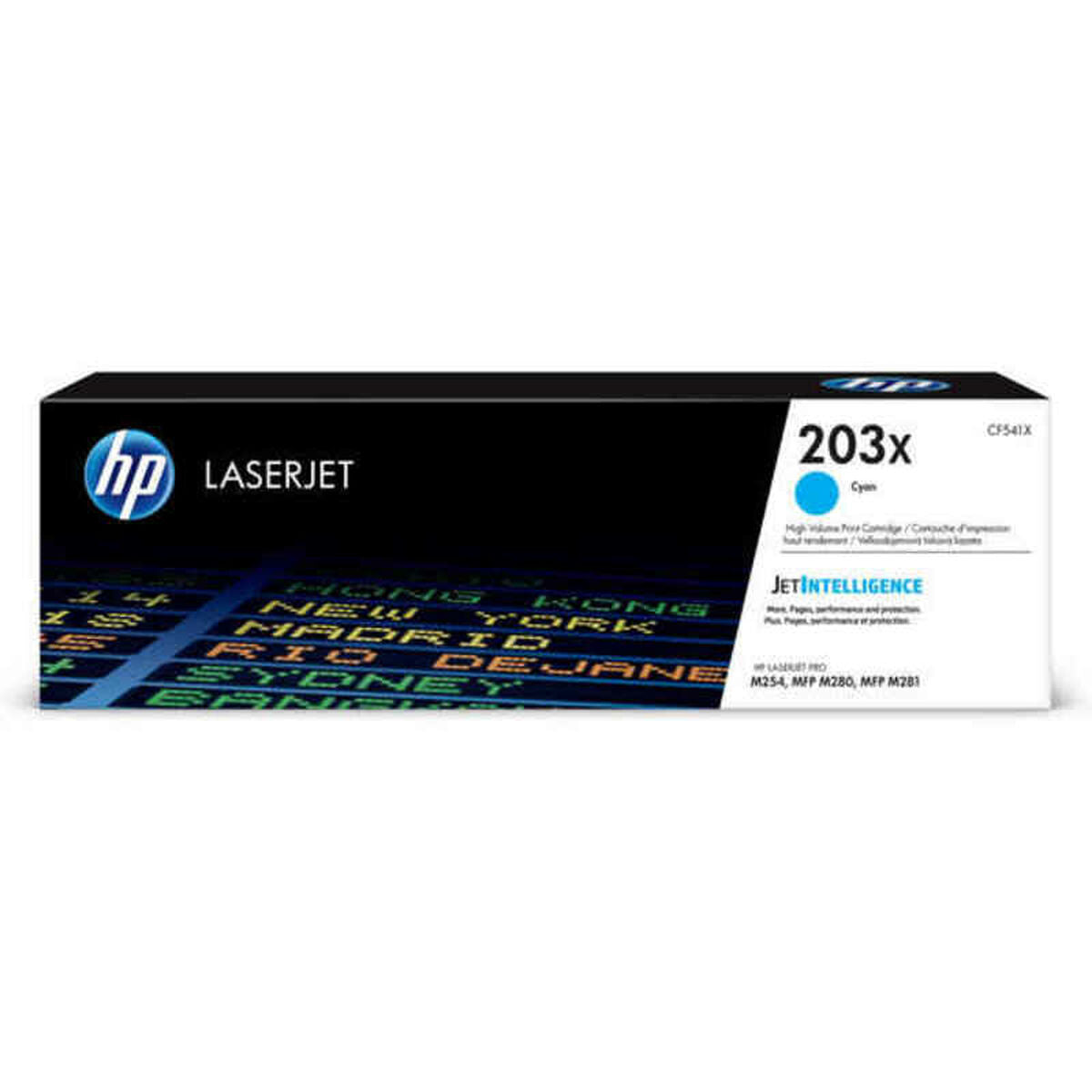 Original Toner HP CF541X Türkis Blau Bunt