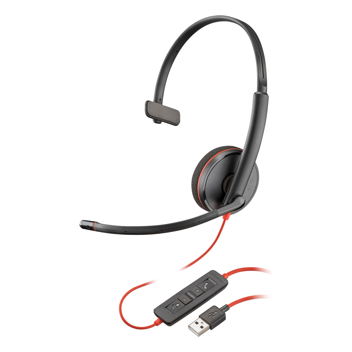 Kopfhörer mit Mikrofon HP Blackwire C3210 Schwarz