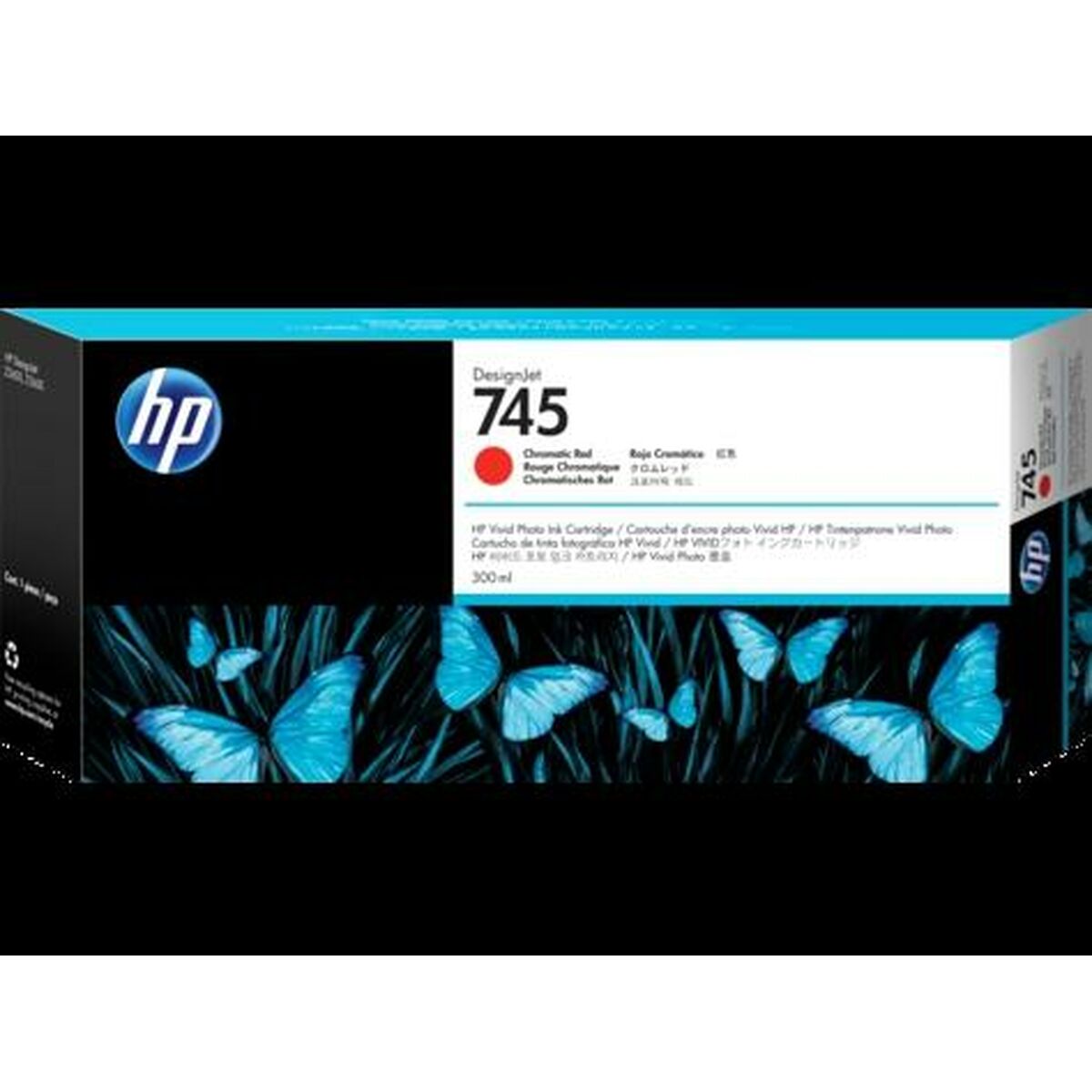 Original Tintenpatrone HP Cartucho de tinta DesignJet HP 745 rojo cromático de 300 ml Magenta