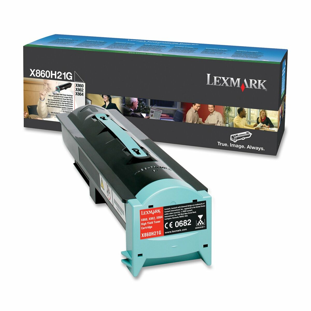 Toner Lexmark X860H21G Schwarz