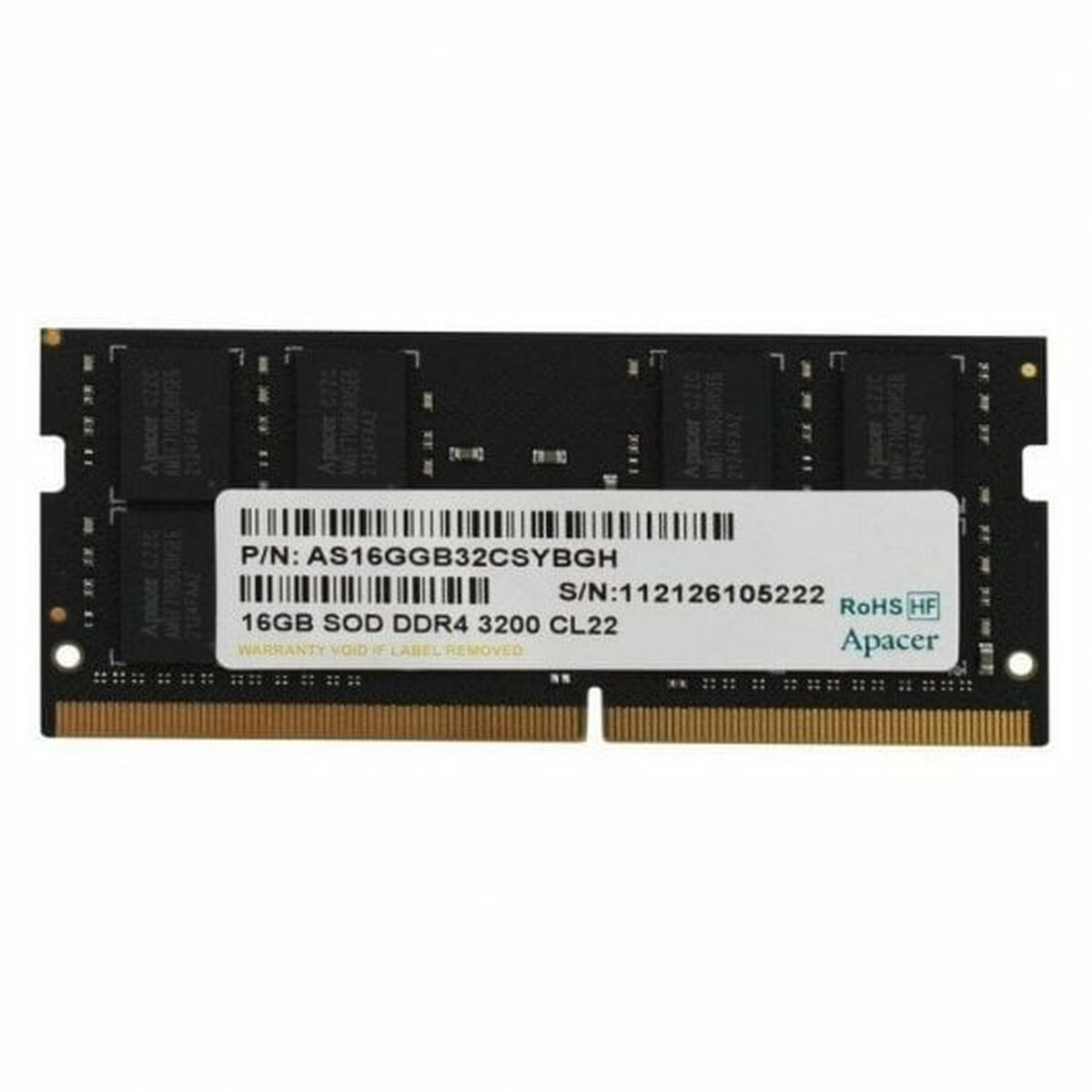 RAM Speicher Apacer DDR4 SO-DIMM 16 GB CL22