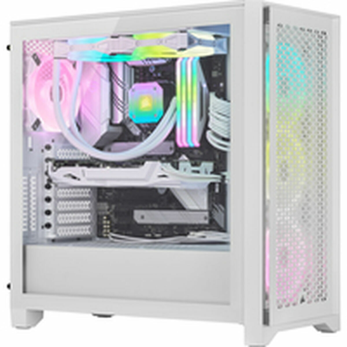 ATX Semi-Tower Gehäuse Corsair iCUE 4000D RGB Weiß