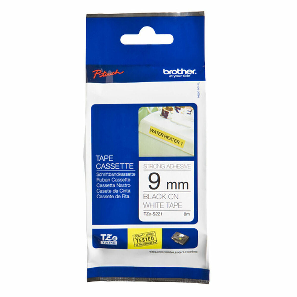 Original Tintenpatrone Brother TZES221 Weiß Schwarz