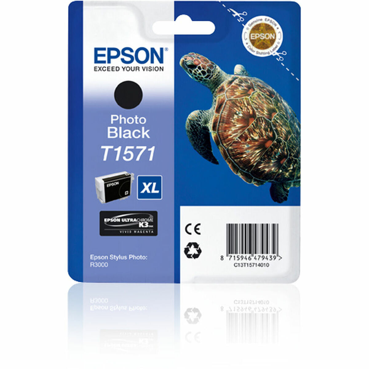 Original Tintenpatrone Epson Cartucho T1571 negro foto Schwarz