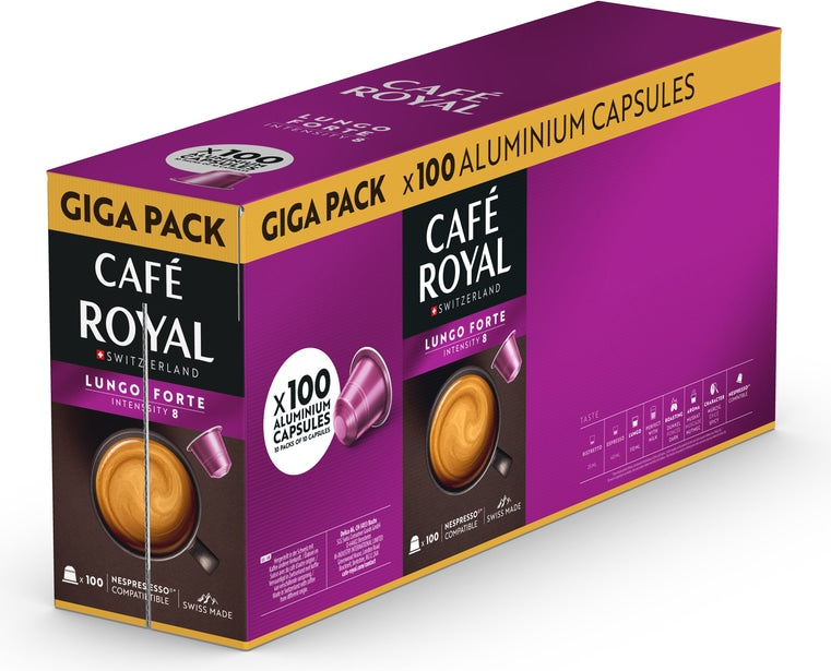 Café Royal - Kaffeekapseln Lungo Forte , 100 Stück