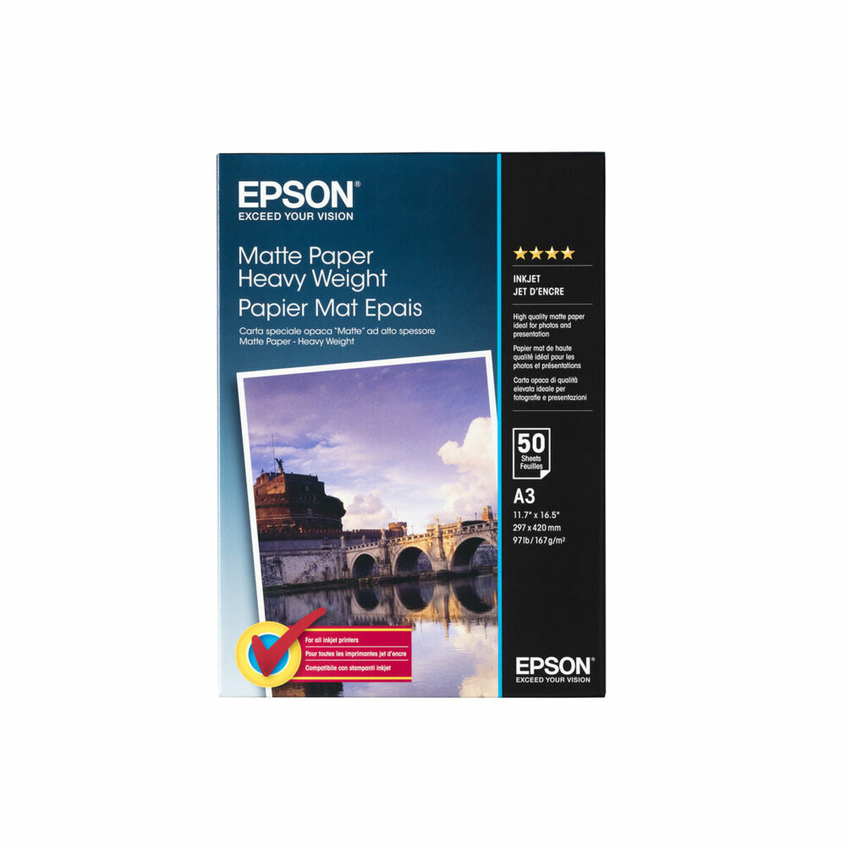 Papier Epson C13S041261 Weiß A3