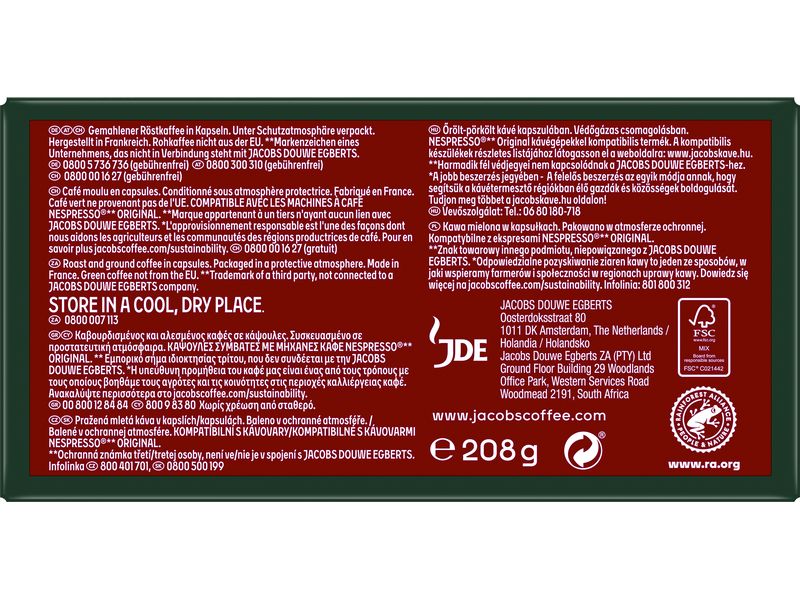 Jacobs - Kapseln Lungo 6 Classico , 40 Stück