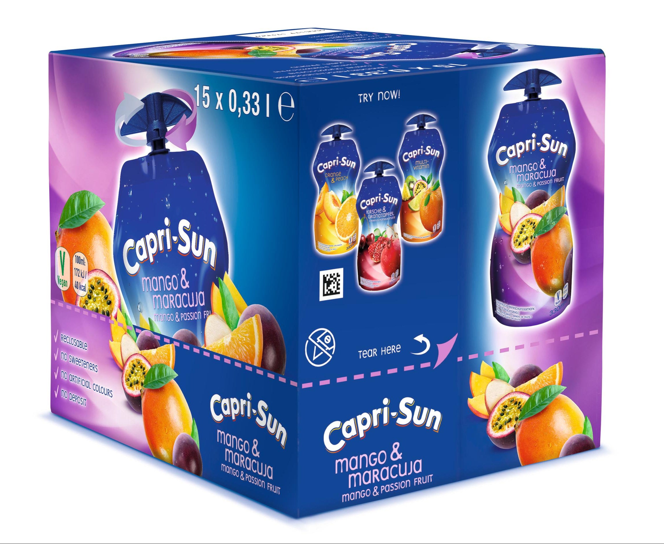 Capri-Sun Mango-Maracuja , 33 cl, 15 Stück
