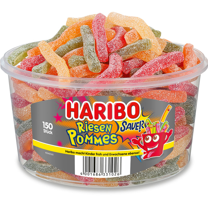 HARIBO Saure Riesen-Pommes , 8g, 150 Stück
