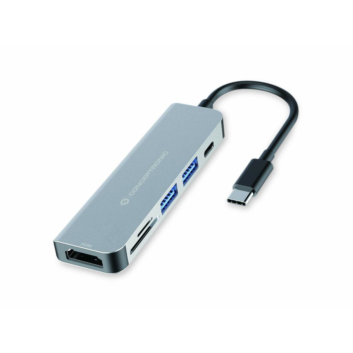Hub USB Conceptronic DONN02G Aluminium