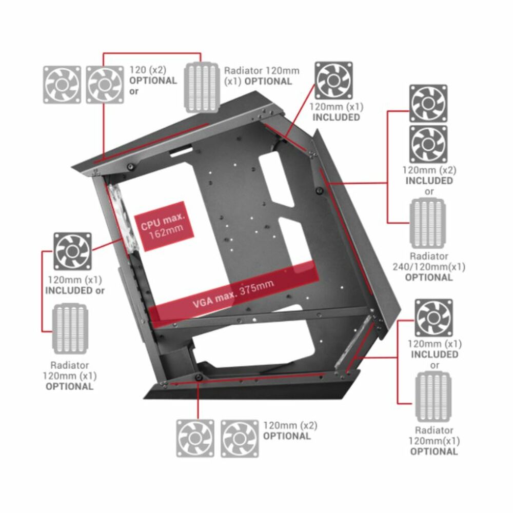 ATX Semi-Tower Gehäuse Mars Gaming MC51