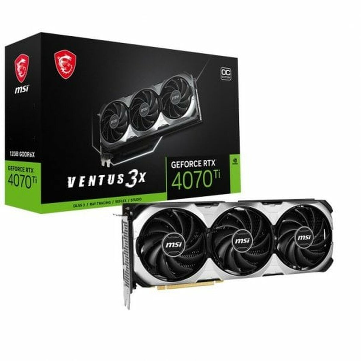 Grafikkarte MSI GeForce RTX 4070 Ti VENTUS 3X E OC GeForce RTX 4070 Ti 12 GB RAM 12 GB GDDR6 GDDR6X