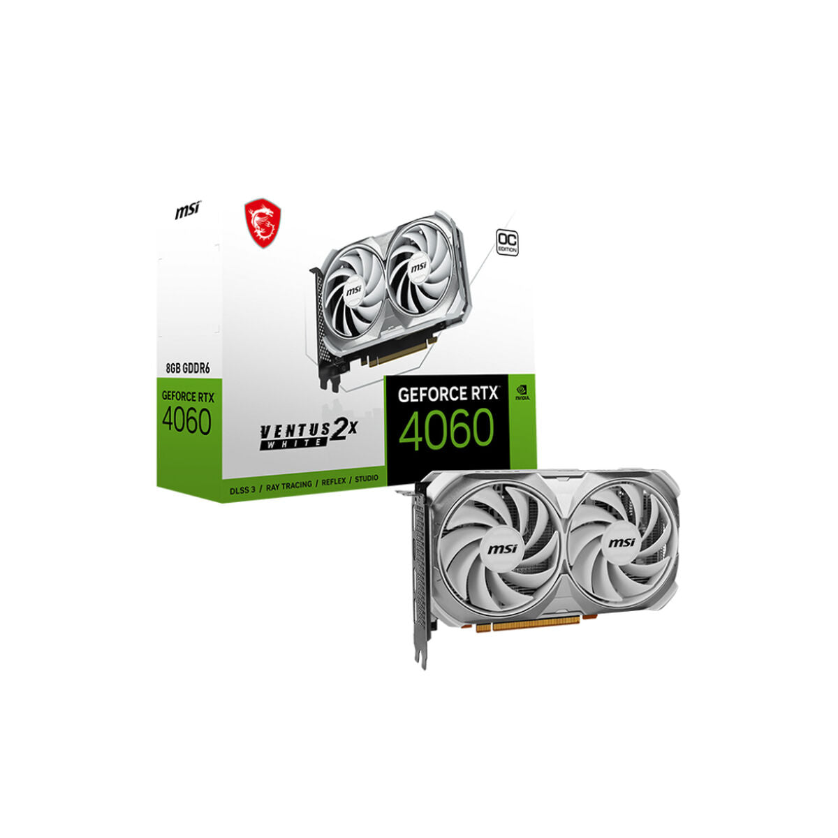 Grafikkarte MSI GeForce RTX 4060 VENTUS 2X 8 GB GDDR6 Geforce RTX 4060
