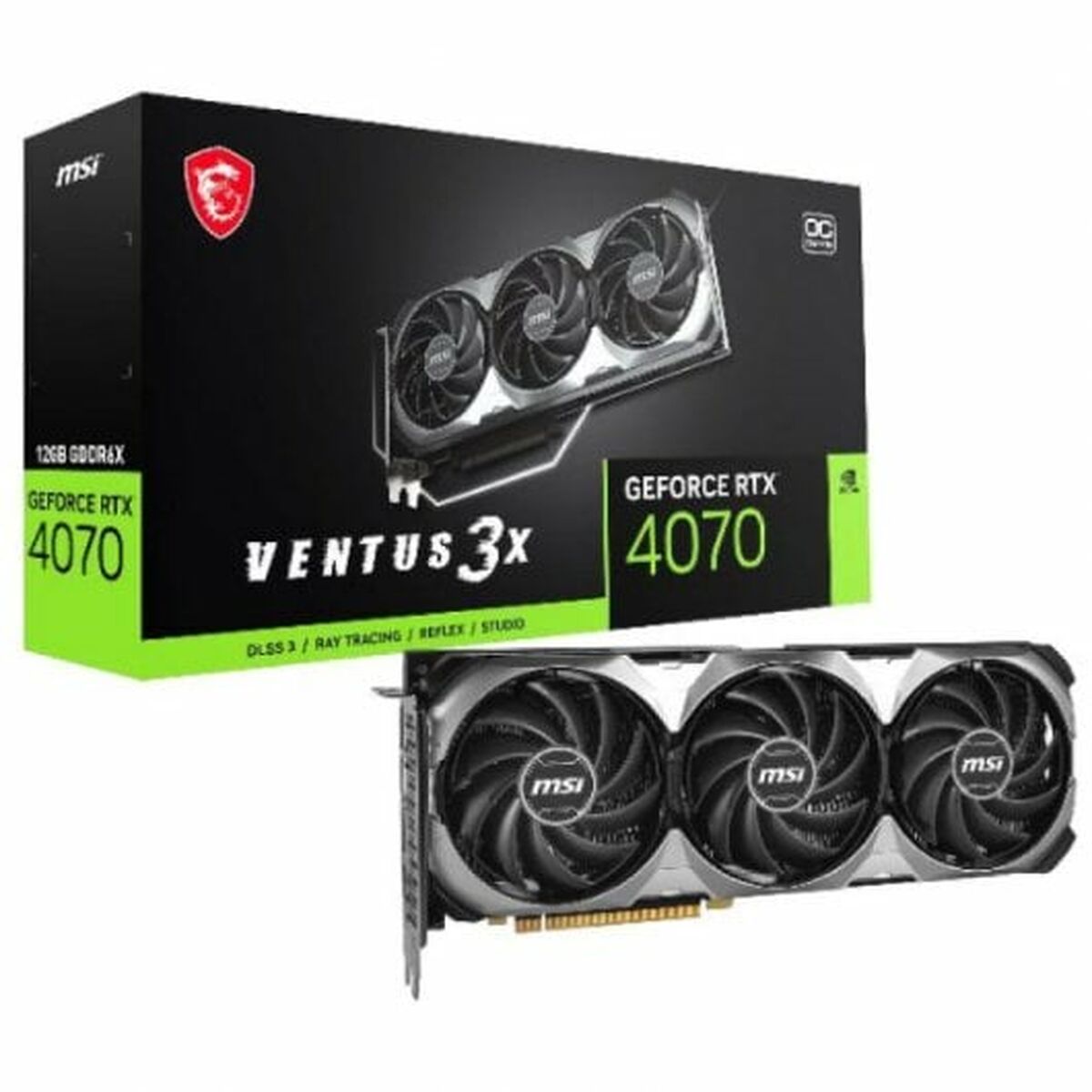 Grafikkarte MSI GeForce RTX 4070 VENTUS 3X E OC GEFORCE RTX 4070 12 GB GDDR6
