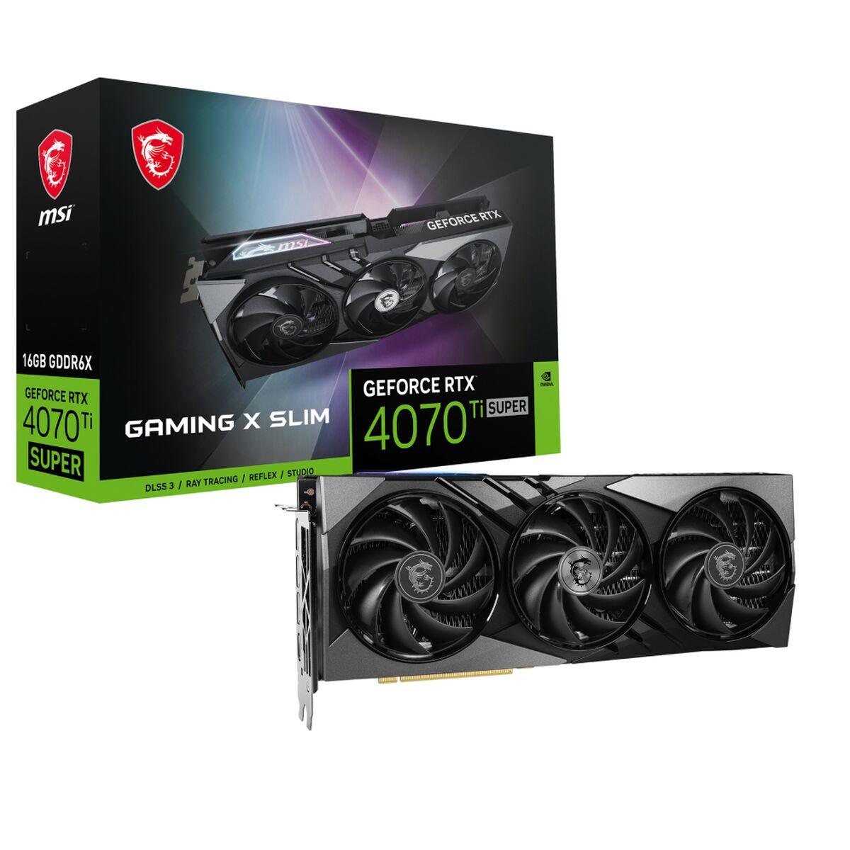 Grafikkarte MSI GEFORCE RTX 4070 Ti SUPER GeForce RTX 4070 Ti 16 GB GDDR6X