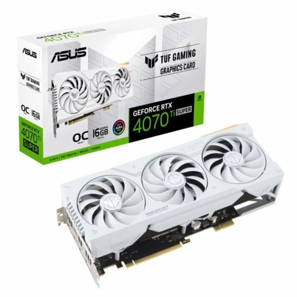 Grafikkarte Asus TUF Gaming RTX 4070 Ti Super OC Edition White GEFORCE RTX 4070 16 GB GDDR6