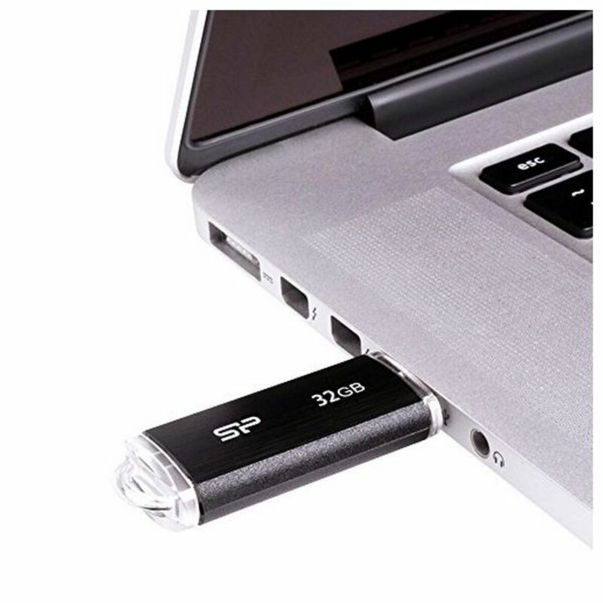 USB Pendrive Silicon Power SP032GBUF2U02V1K 32 GB USB 2.0 Schwarz 32 GB