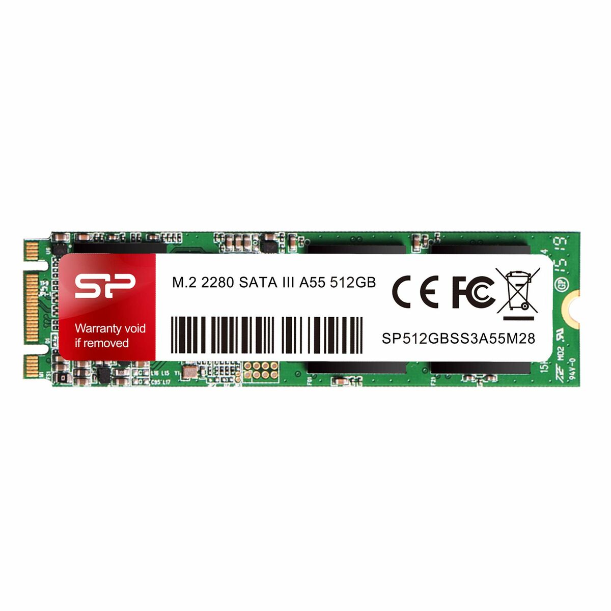 Festplatte Silicon Power SP512GBSS3A55M28 SSD M.2 512 GB SSD