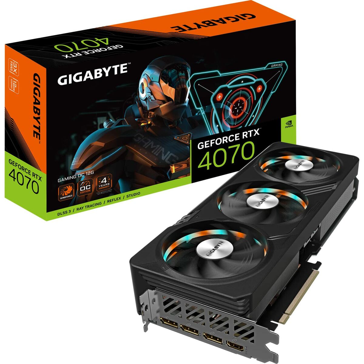 Grafikkarte Gigabyte GV-N4070GAMING OC-12GD GeForce RTX 4070 Ti GDDR6X
