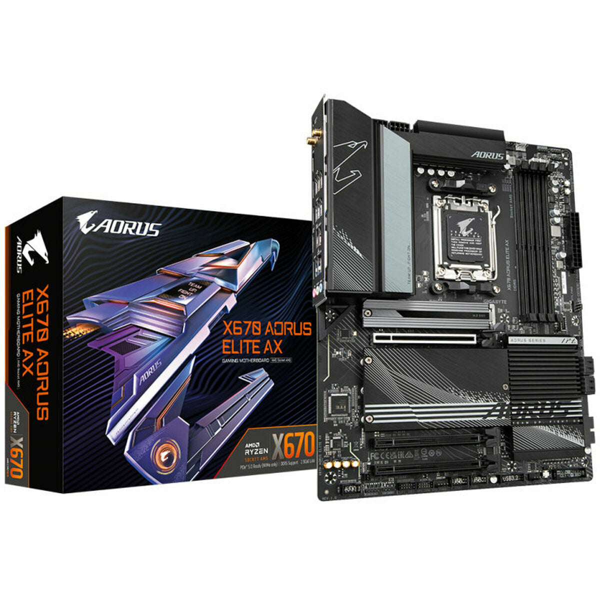 Hub USB Gigabyte X670 AORUS ELITE AX Schwarz