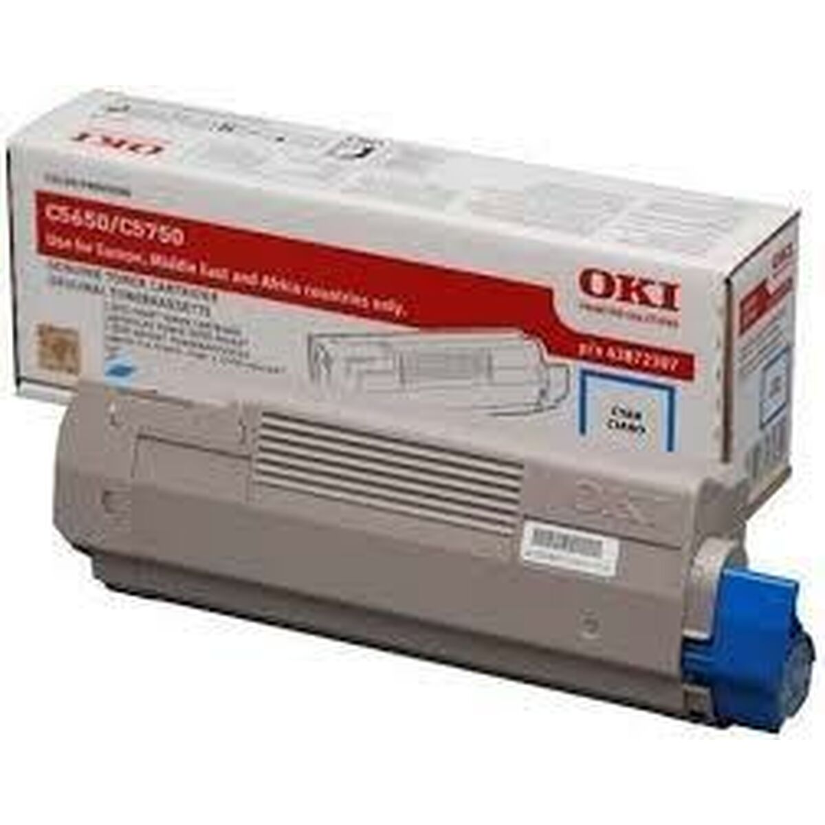 Toner OKI 43872307 Schwarz Türkis
