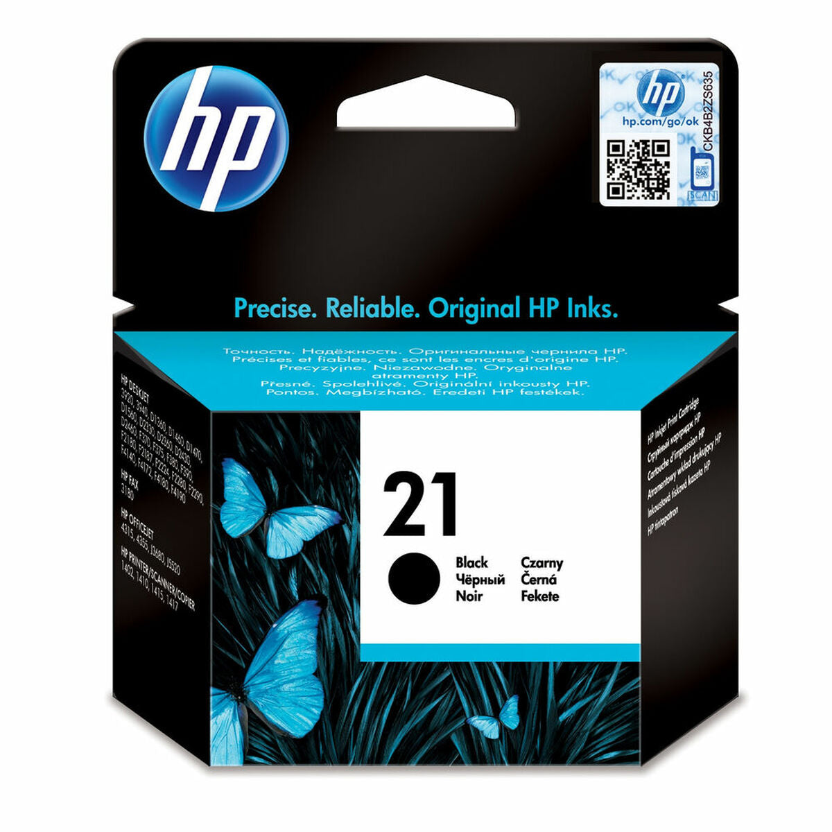 Original Tintenpatrone HP C9351AE#301 Schwarz