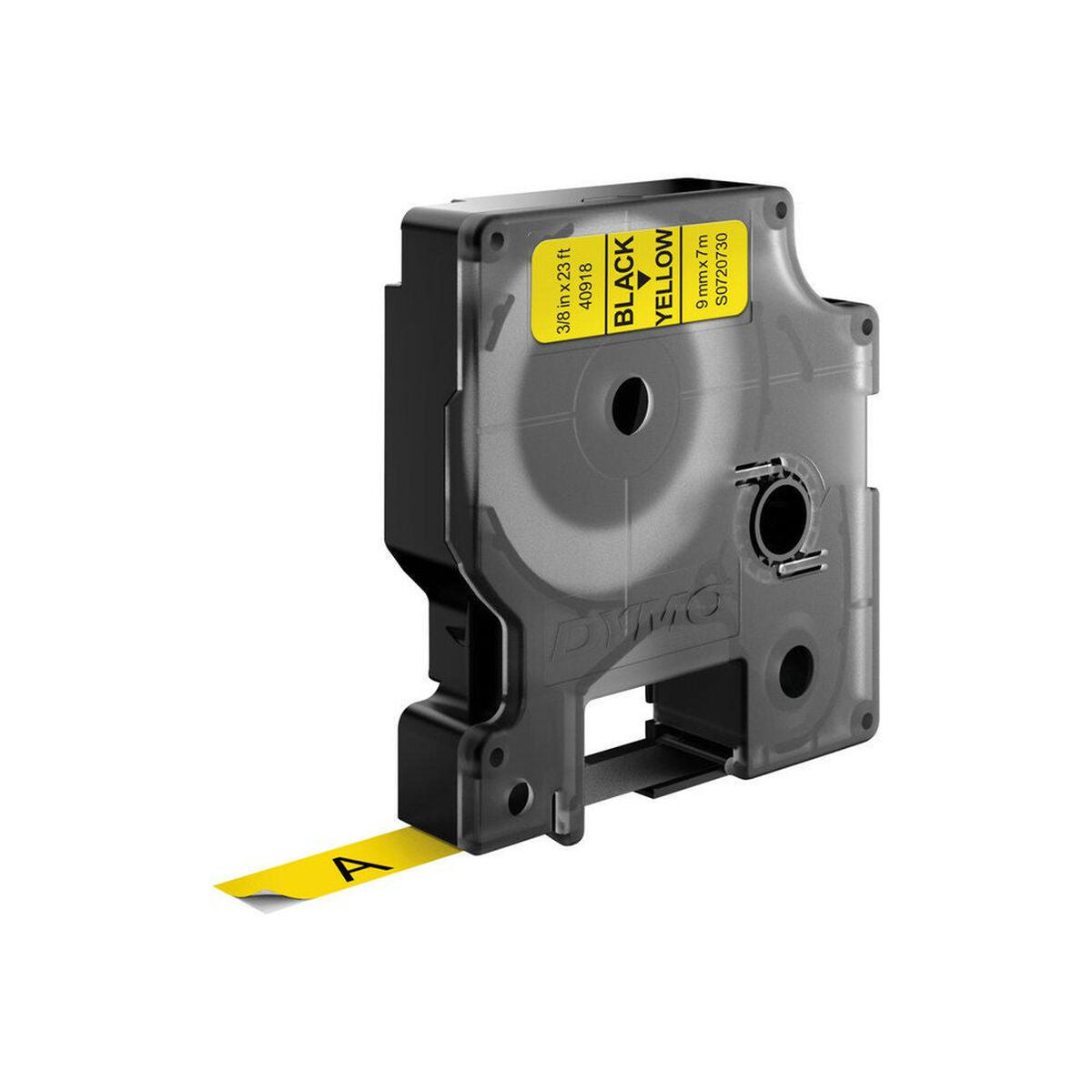 Laminiertes Klebeband zur Kennzeichnung von Maschinen Dymo S0720730 Schwarz