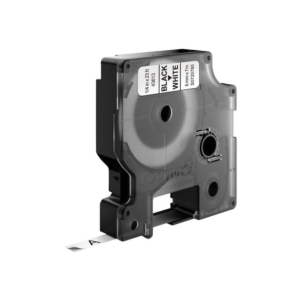 Laminiertes Klebeband zur Kennzeichnung von Maschinen Dymo S0720780 Schwarz