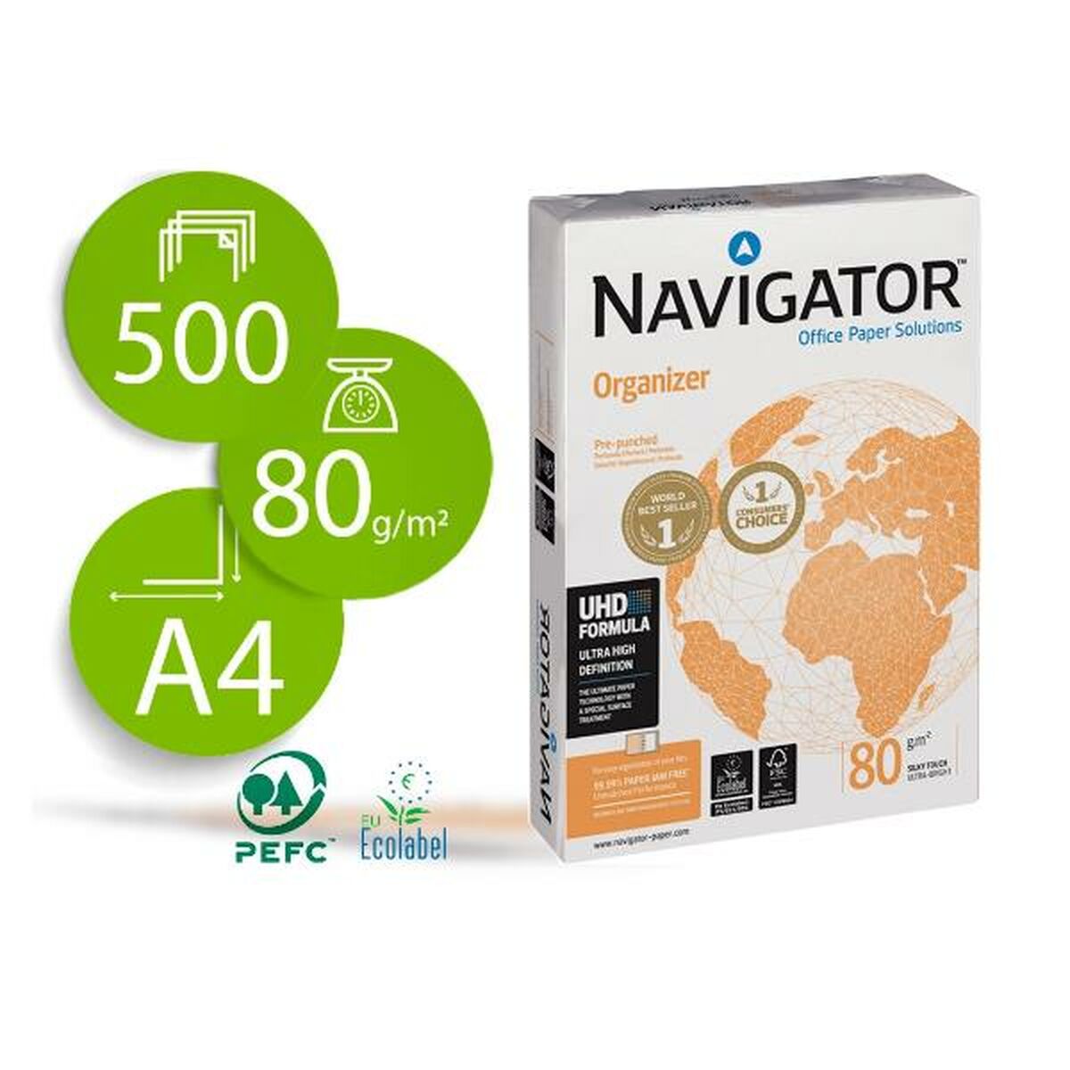 Druckerpapier Navigator NAV-80-4T A4