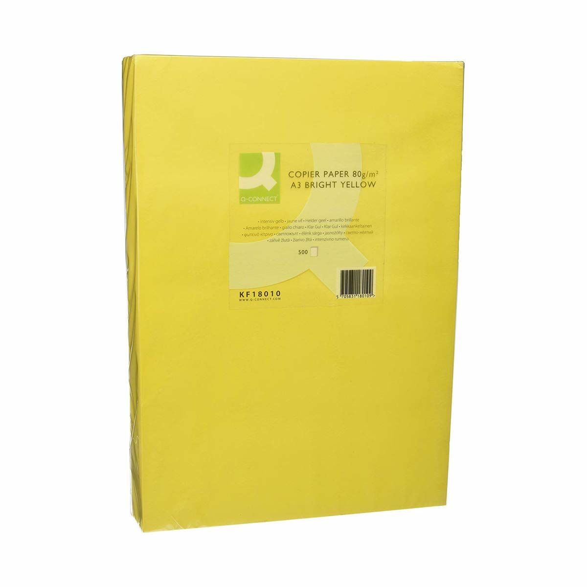 Druckerpapier Q-Connect KF16266 Gelb A4 500 Blatt