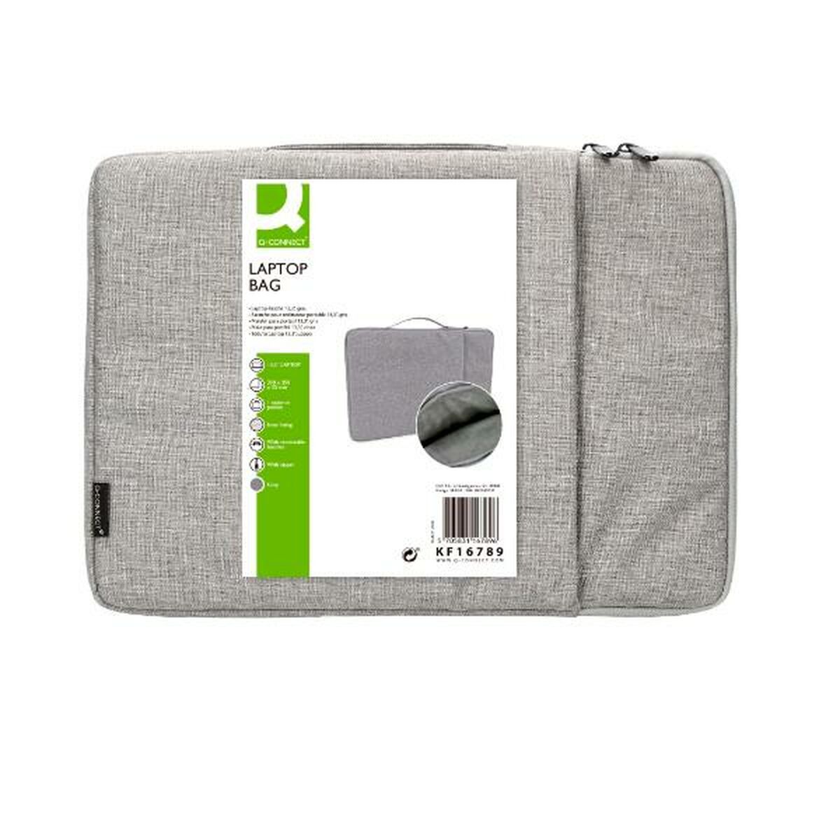 Laptop Hülle Q-Connect KF16789 Grau (1 Stück)