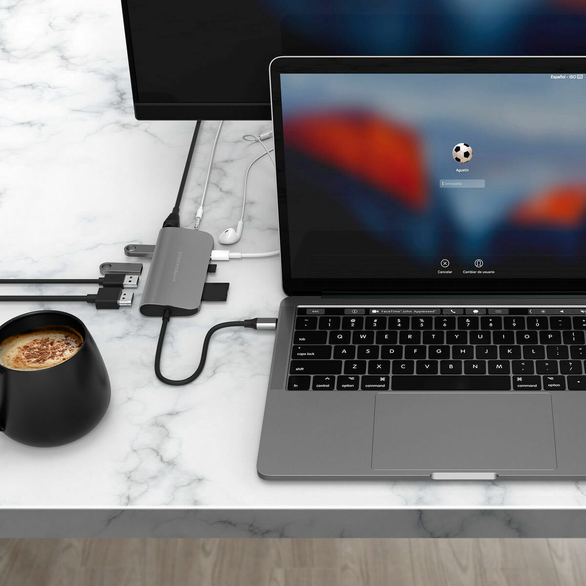 USB-C-zu-HDMI-Adapter Targus HD30F-GRAY Grau 60 W