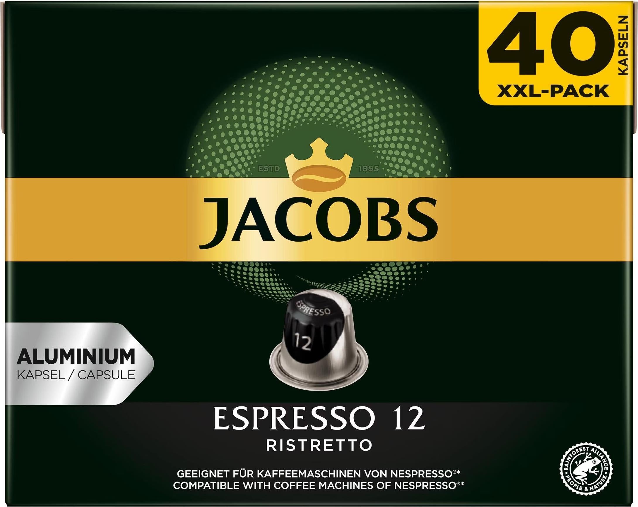 Jacobs - Kaffeekapseln Espresso Ristretto , 40 Stück