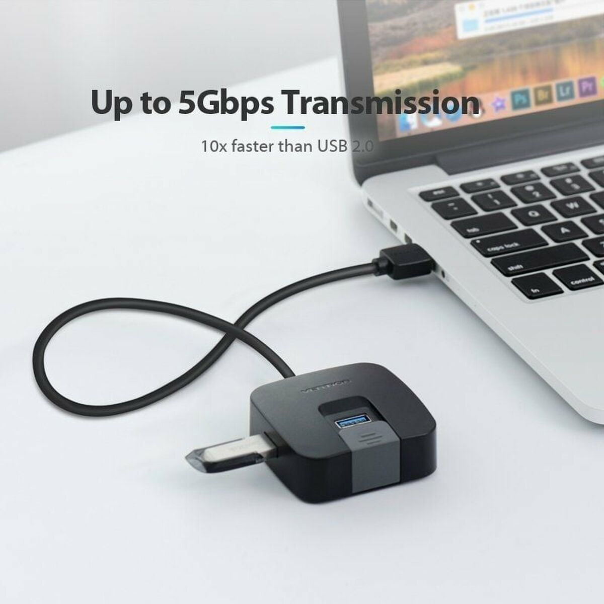 Hub USB Vention CHABB Schwarz