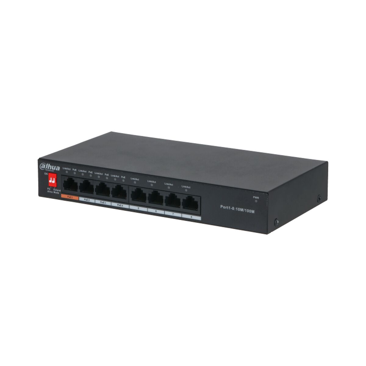 Switch Dahua DH-PFS3008-8ET-60 Schwarz