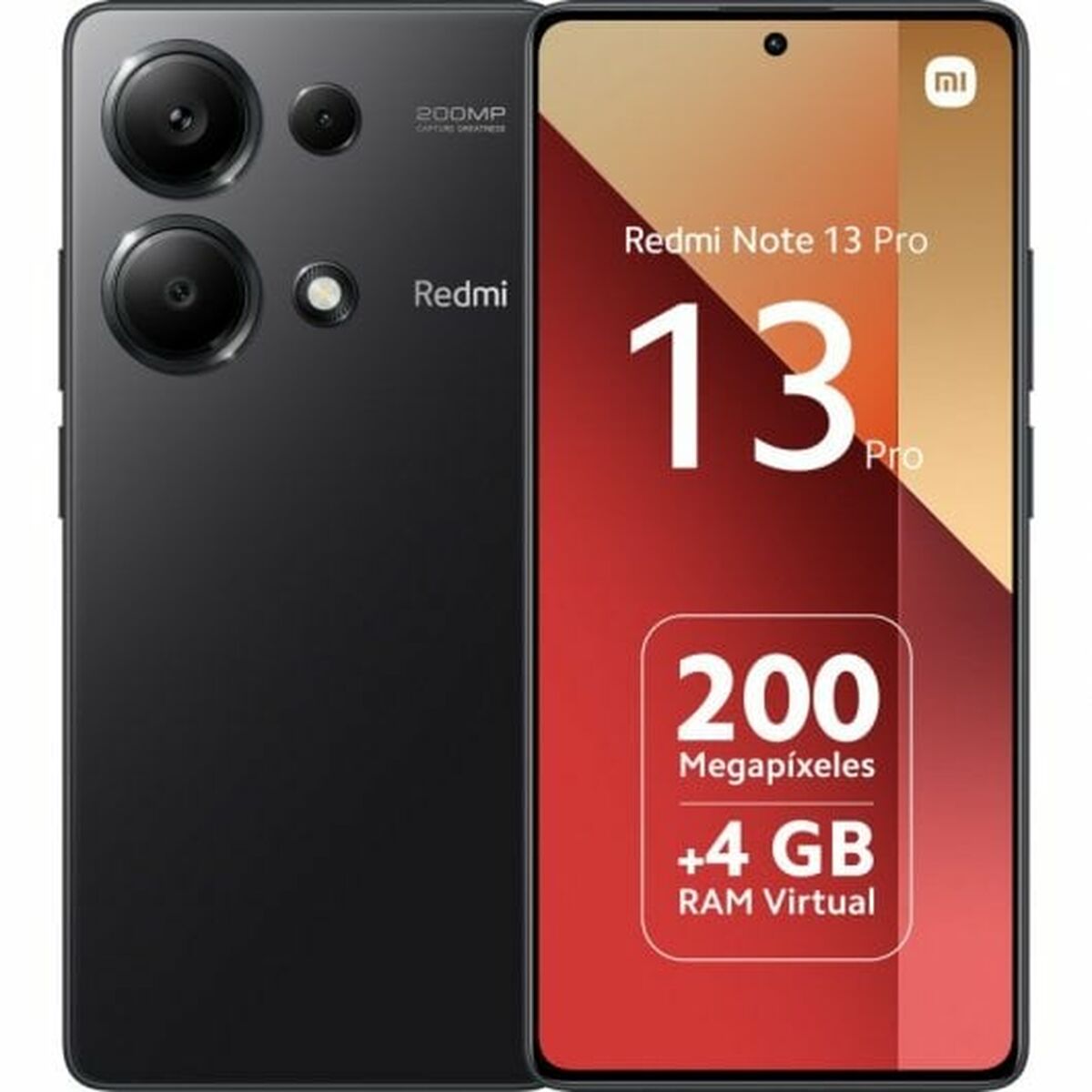 Smartphone Xiaomi Redmi Note 13 Pro 6,7" Octa Core 8 GB RAM 256 GB Schwarz