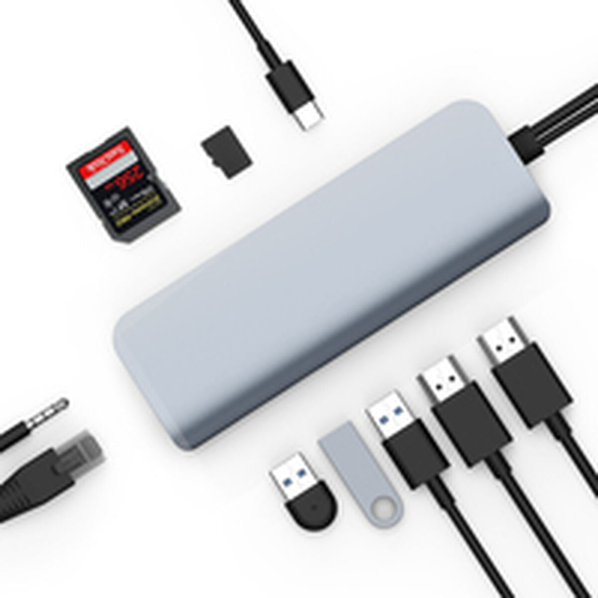 Hub USB Targus HD392-SILVER Silberfarben
