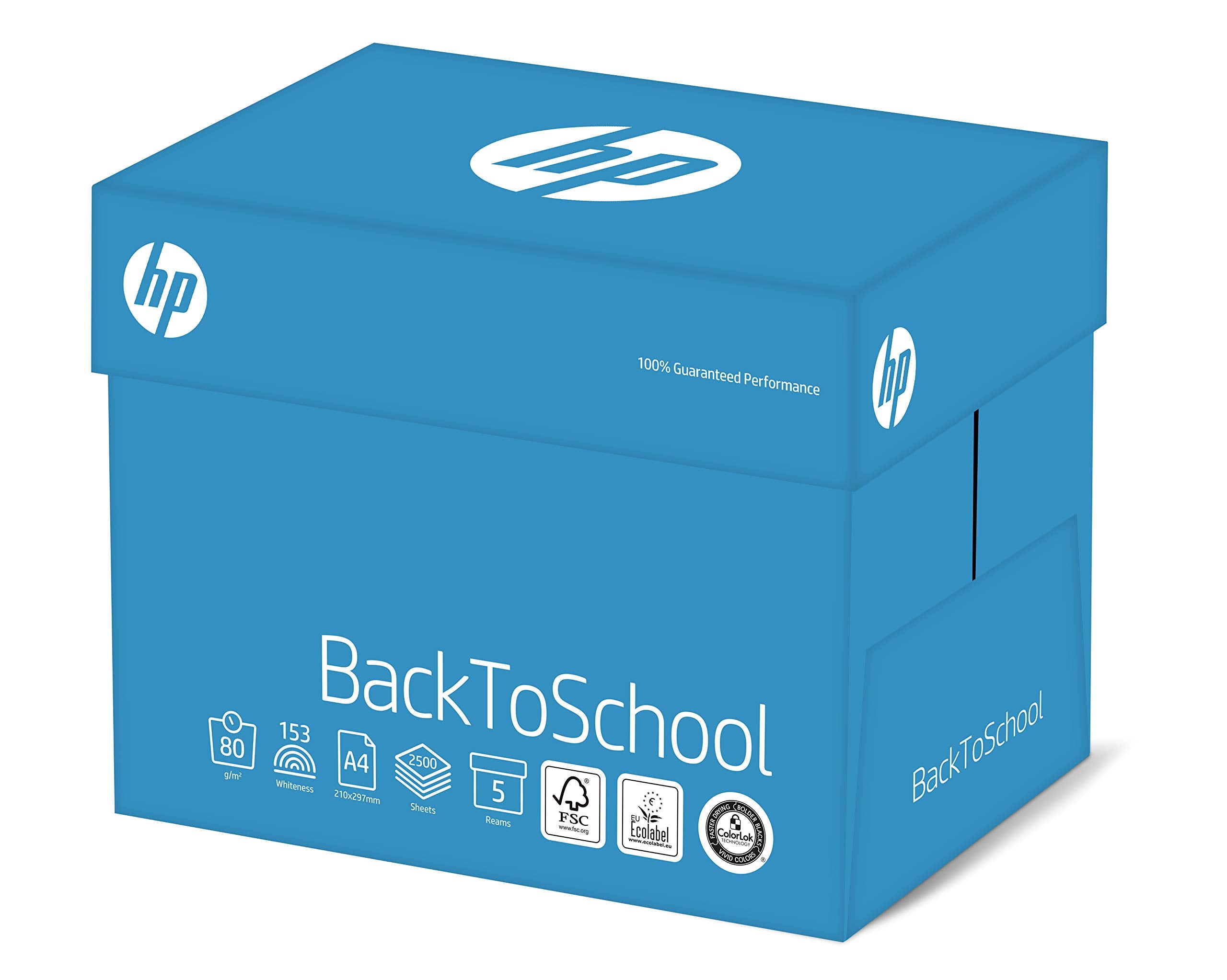 HP Back to school DIN A4 Druckerpapier 80 g/m² Glatt Weiß 500 Blatt