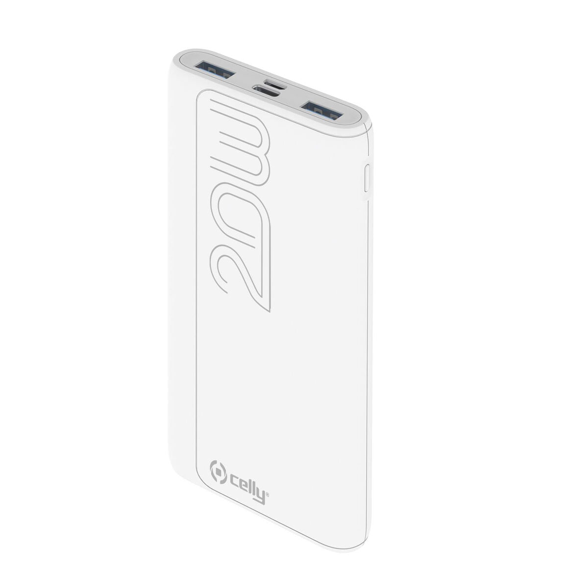 Powerbank Celly PBPD10000EVOWH Weiß