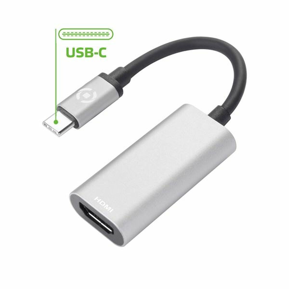 Hub USB-C Celly PROUSBCHDMIDS Grau