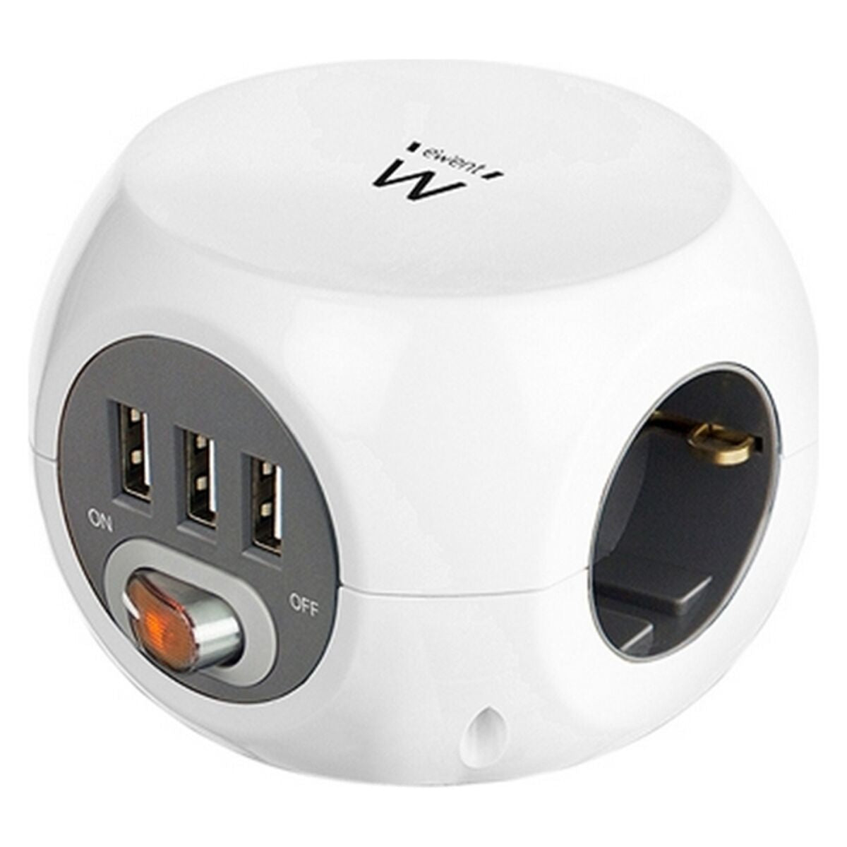 Würfel mit Steckdosenanschluss Ewent EW3939 USB 5V 2A