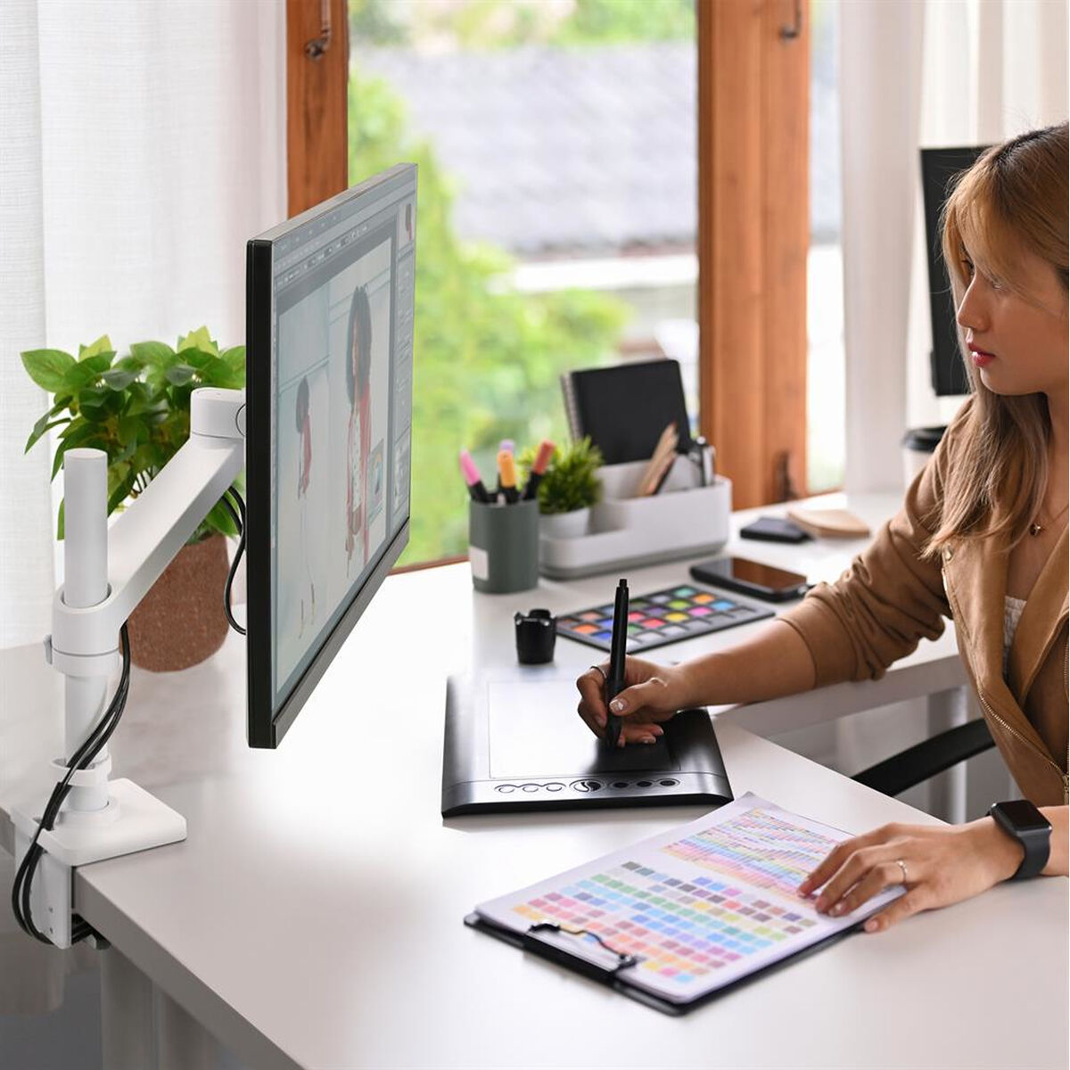 Bildschirm-Träger für den Tisch Ergotron 45-669-216 34"