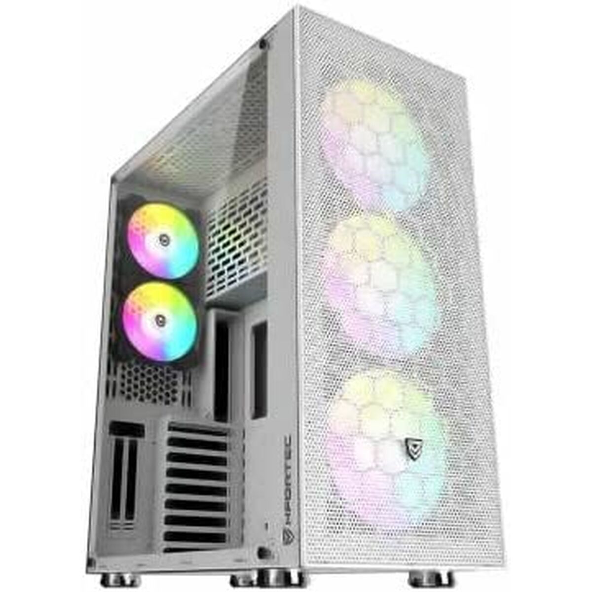 ATX Semi-Tower Gehäuse Nfortec Aqueronte Weiß Schwarz