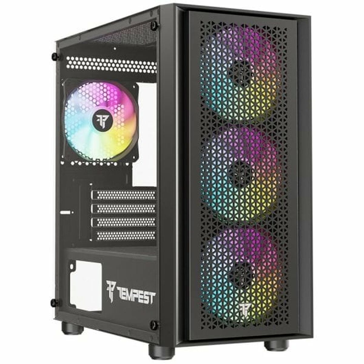 ATX Semi-Tower Gehäuse Tempest Rampart  Schwarz