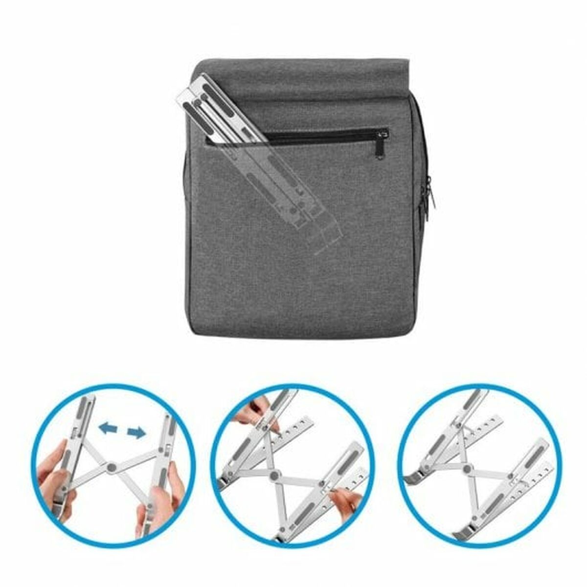 Zusammenklappbarer und verstellbarer Laptop-Ständer PcCom