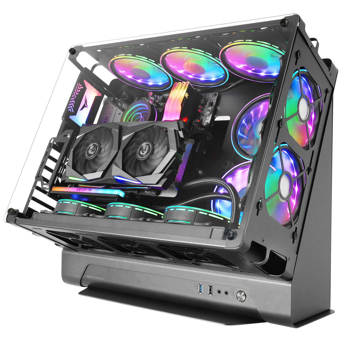 ATX Semi-Tower Gehäuse Mars Gaming MCB Schwarz